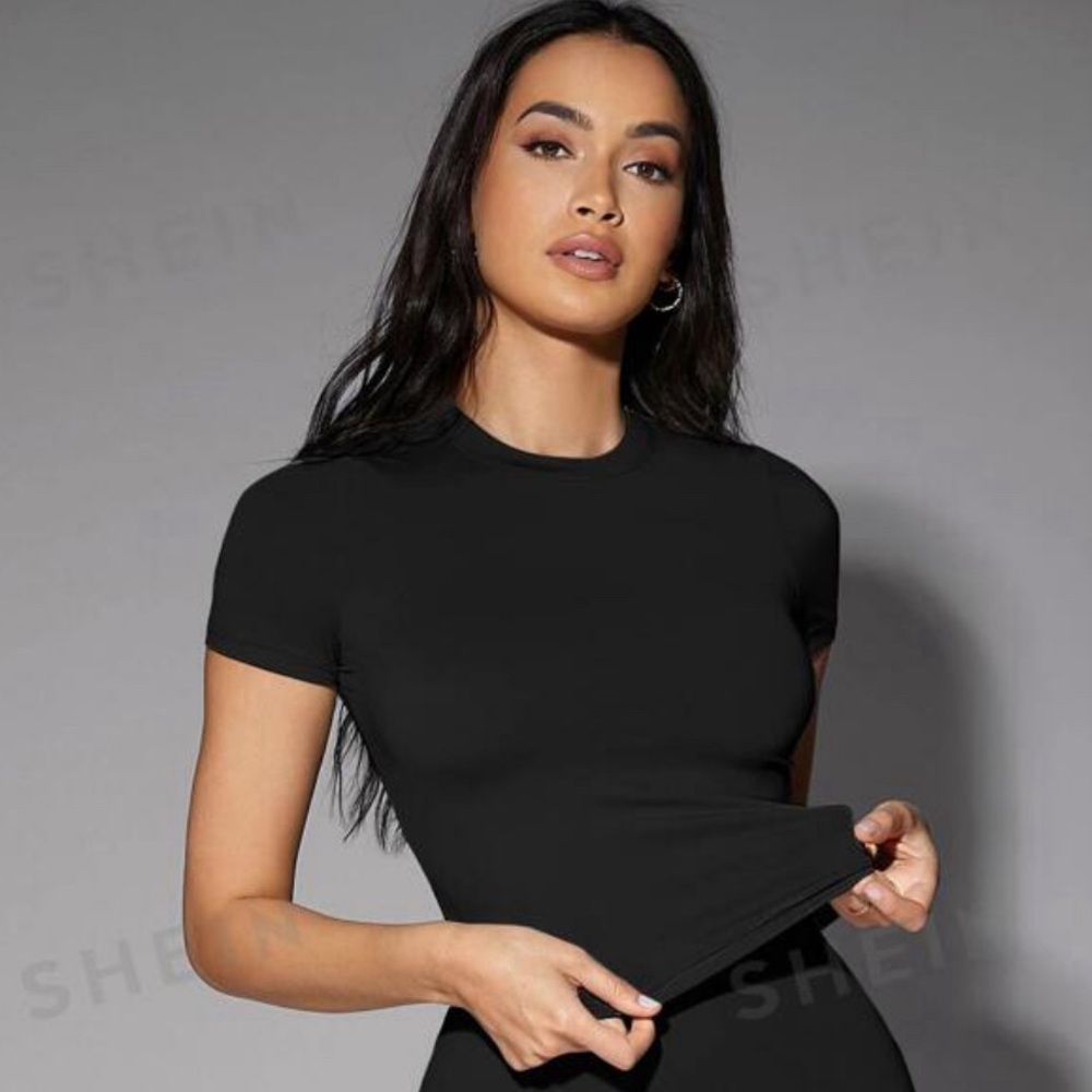 Solid Black Top